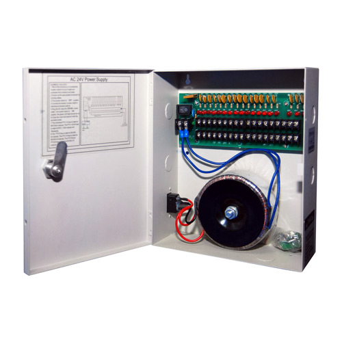 240W 10A 18CH DC24V Output Switch Mode CCTV Distribution Box Portable Power Supply For IR Camera Monitoring Equipment LED Tape Lights 240W 10A 18CH DC24V Output Switch Mode CCTV Distribution Box Portable Power Supply For IR Camera Monitoring Equipment LED Tape Lights